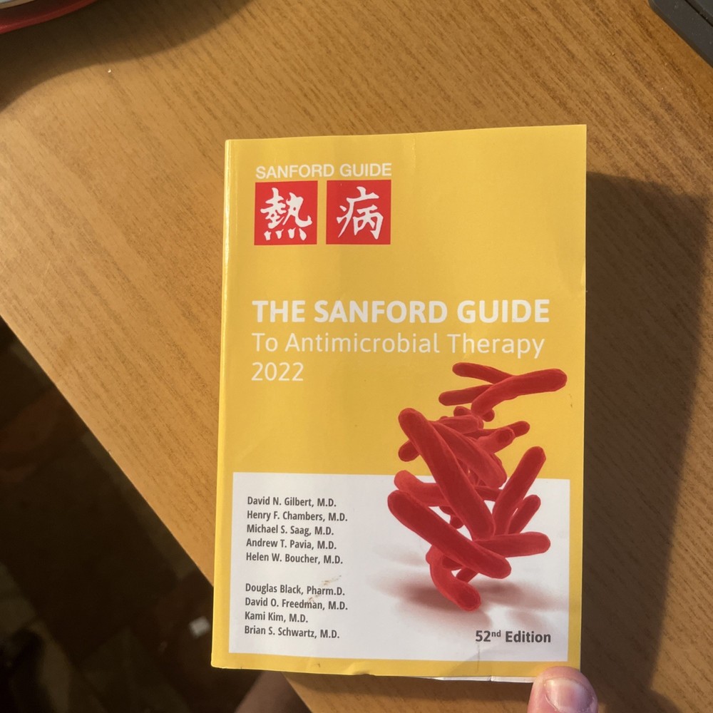 The Sanford Guide to Antimicrobial Therapy 2022