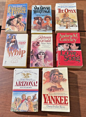 1970-80s Vintage Romance Historical Fiction -Lot of 8-Cookson Briskin Mosco