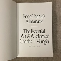 Poor Charlie’s Almanack by Charles T. Munger 2023 HC Stripe Press 4th Edition