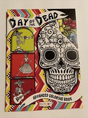 DAY OF THE DEAD Advanced COLORING BOOK – SUGAR SKULLS. 14 Pages New