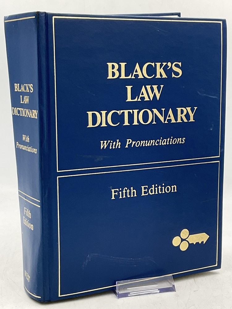BLACK’S LAW DICTIONARY Henry Campbell Black 1979 Hardcover Fifth Edition