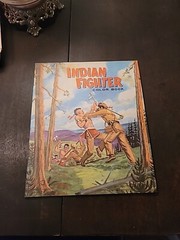 Vintage Indian Fighter Coloring Book- 12 7/8″ Tall X 10 5/8″ Wide…Great Cond