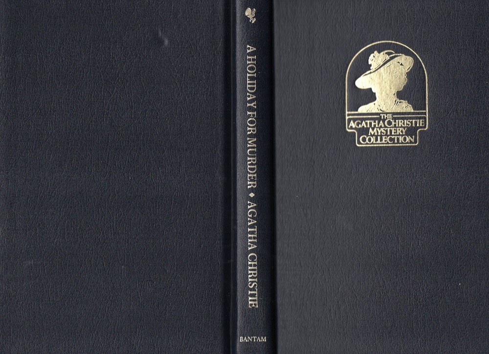 A HOLIDAY FOR MURDER Agatha Christie Bantam Leatherette exc cond 1st printing