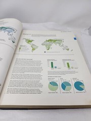 The World Book Atlas 1971 Hard Cover Maps Populations Moon Photos 392 Pages