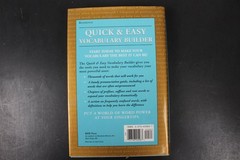 Quick & Easy Vocabulary Builder 1998 First Printing RHR Press Reference Book VG