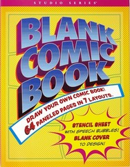 Blank Comic Book (Stencil Included) Novelty by Inc Peter Pauper Press