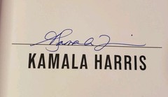 Kamala Harris – 107 Days Signed Book Hardcover Autograph Auto Vice President