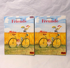 2 Children’s Books Friends & Freunde /English and German Versions by Helme Heine