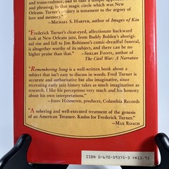 REMEMBERING SONG By Frederick W. Turner – Encounters New Orleans Jazz Tradition