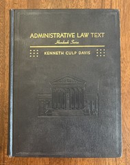 Administrative Law Text, Hornbook Series, Kenneth Culp Davis, HC 1959 Edition!