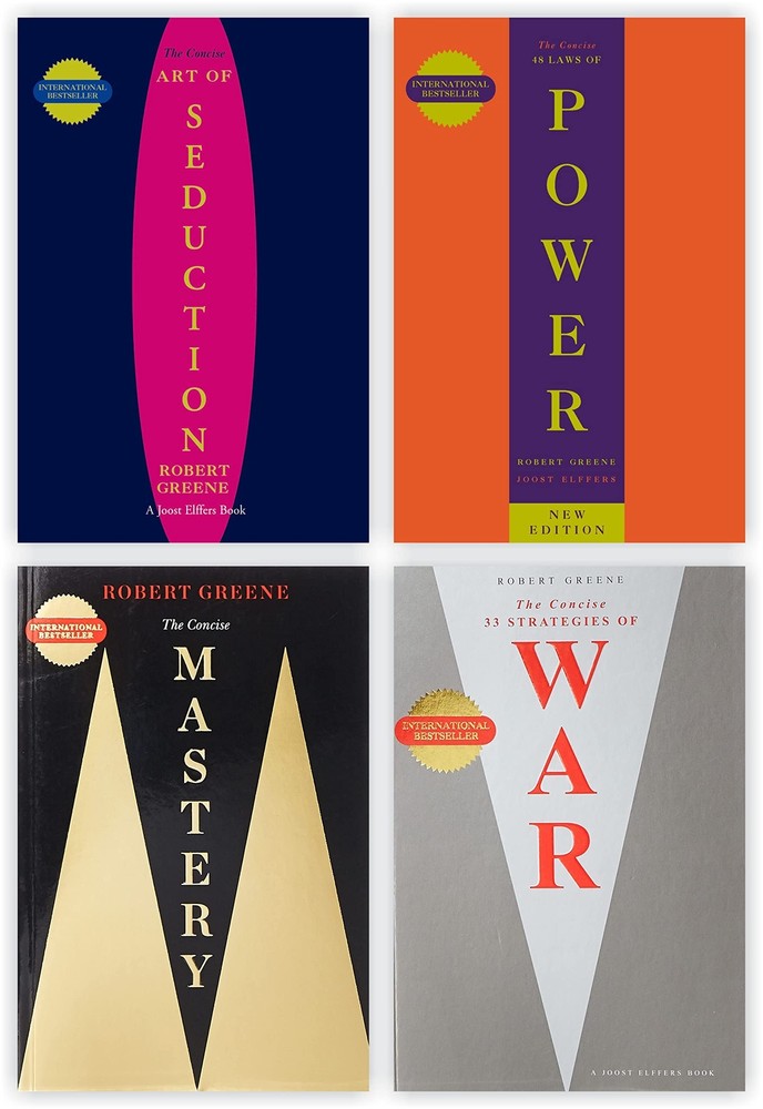 Robert Greene 4 Books Collection Set [The Concise Mastery, Power, Seduction, War