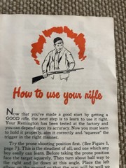How To Be A Crack Shot 1950s Rifle Instruction Manual