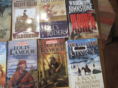 Old Western Paperback Books Lot of 27 Lamour Compton Johnstone etc Some Vintage