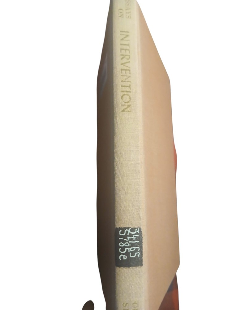 Essays On Intervention By Roger Fisher & Richard A. Falk Hardcover 1964