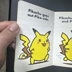 Pokemon Pikachu’s Day Tales 4 board book Nintendo 1999 Toshinao Aoki Free Sh