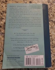 Percy Jackson and the Olympians Book One: the Lightning Thief 2006 First Edition