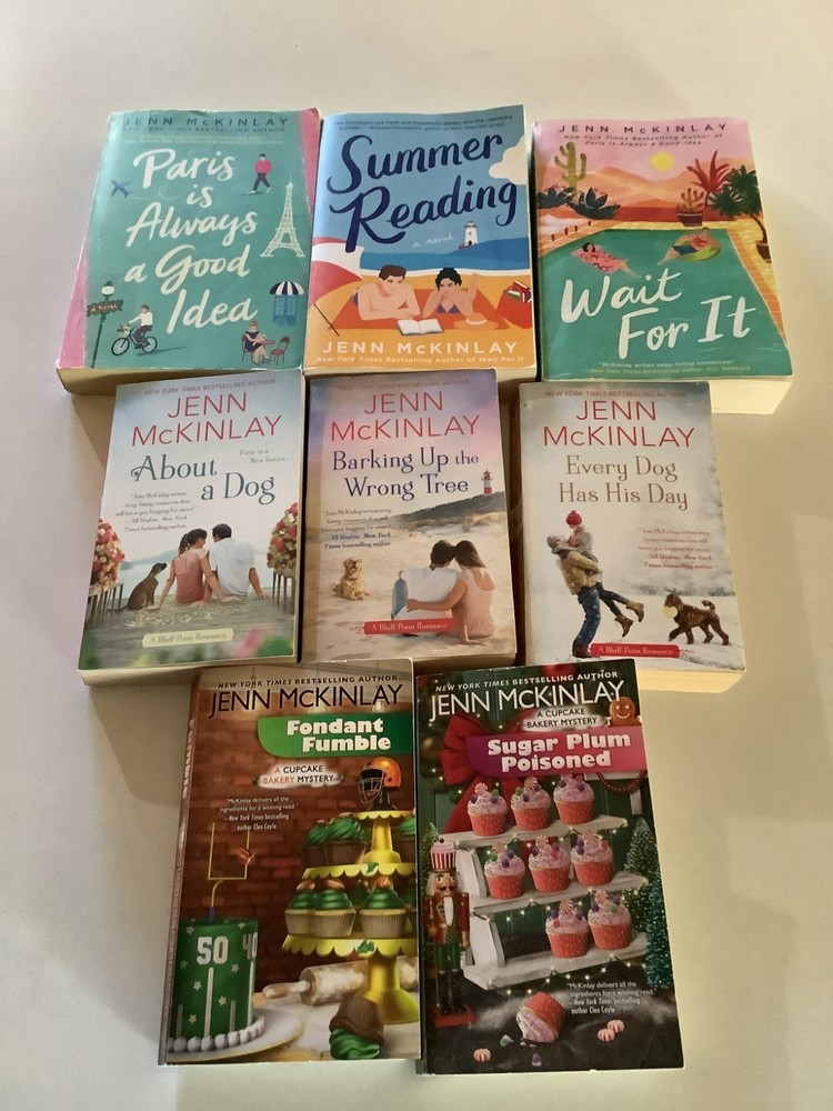 Jenn McKinlay books 3 standalone, 2 Cupcake Bakery Mystery, 3 Bluff Point