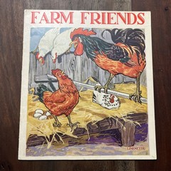 Vintage Linenette Books Animal Friends lot of 4 Sam’l Gabriel Sons & Co. 1941