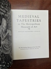 MEDIEVAL TAPESTRIES IN THE METROPOLITAN MUSEUM OF Art by CAVALLO – 1993 HB MINT