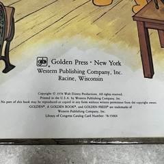Walt Disney’s Pooh’s Schoolhouse: 1978 Golden Press Hardcover