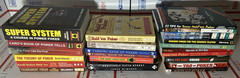 Lot of 22 Poker Books W/ Brunson, Sklansky, Hellmuth, Miller -Clean Great Titles
