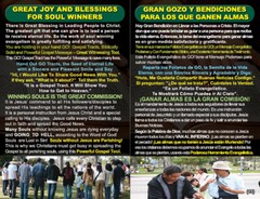 English/Spanish, RAPTURE Gospel Bible Tracts, 40 PK in 2 Covers, 20 Pages Ea.