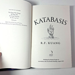 Katabasis R.F. Kuang Hardcover The Broken Binding Tier 2 Edition w/ Bookmark
