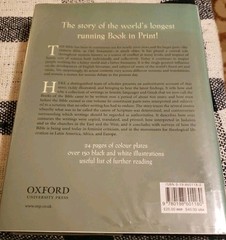 The Oxford Illustrated History Of The Bible Hard Cover Very Good Condition