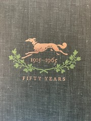 📚 Fadiman – FIFTY YEARS – Borzoi Books 1915-1965 Knopf 1st Edition