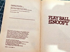 Play Ball, Snoopy (Coronet 1st, 1978) Charles M Schulz