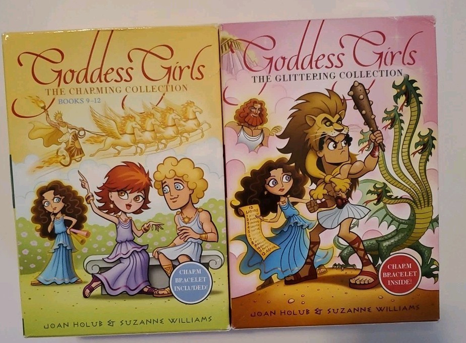 2 Goddess Girls Book Box Sets The Charming & Glittering Collection
