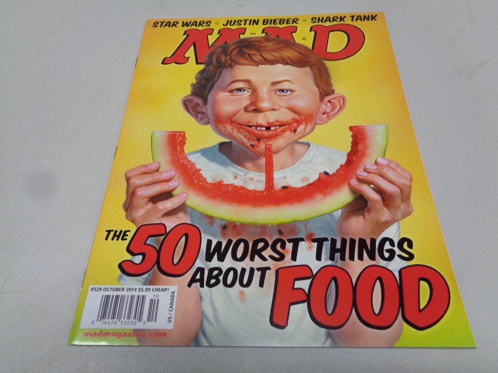 Mad Magazine #529 October 2014 The 50 Worst Things About Food (Magazine: Humor,