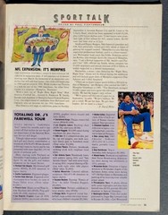 1987 Sport Magazine Lawrence TAYLOR Nebraska CORNHUSKERS Mike TYSON No Label