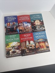 Lot of 6 Ellie Alexander SECRET BOOKCASE MYSTERY Book Lot Paperback Rare