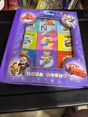 Chunky Board Books Disney Pixar Set of 9 Book Block 2010 Purple 2.75 in Toddlers