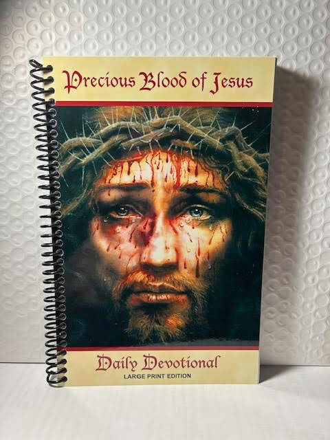 Precious Blood of Jesus Daily Devotional SPIRAL (NEW LARGE PRINT!) Restocked!