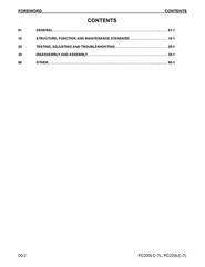 KOMATSU Galeo PC200LC-7L PC220LC-7L Hydraulic Excavator Shop Manual , FOLDOUTS