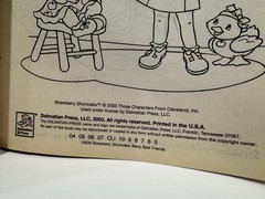 2003 Strawberry Shortcake Berry Best Friends 400 Pages of Coloring Fun *READ*