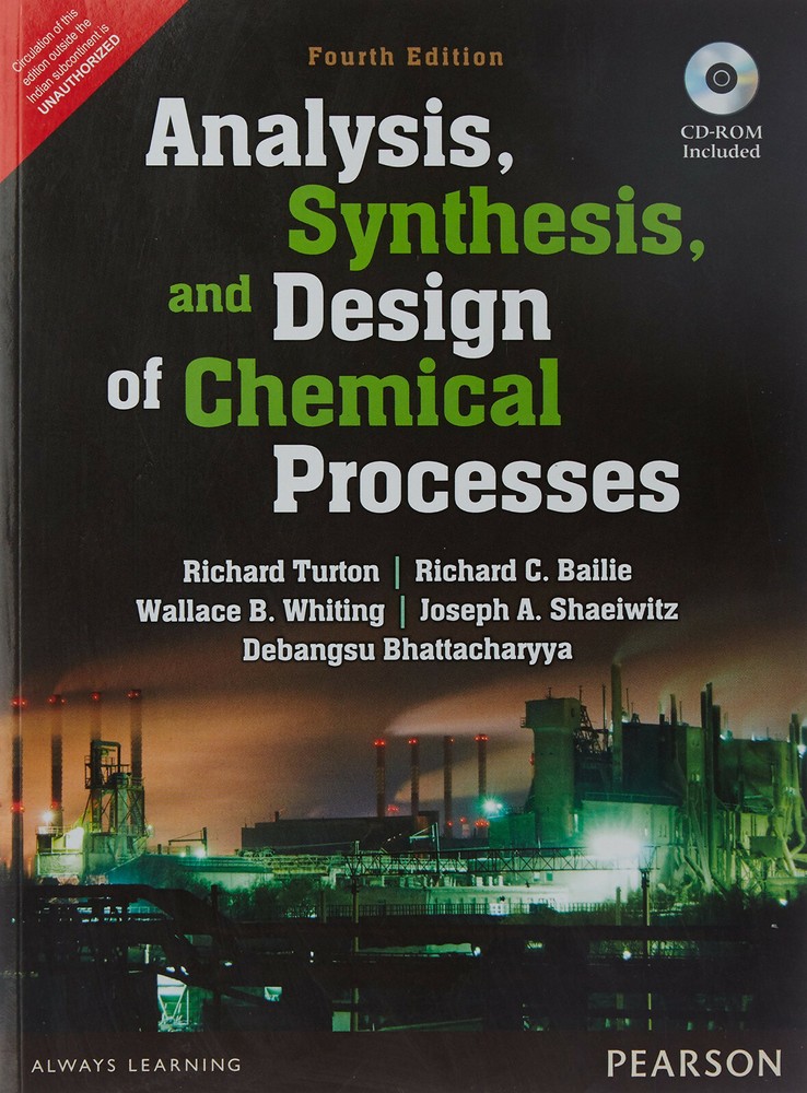 Analysis, Synthesis and Design of Chemical Processes by Turton -9789332550346