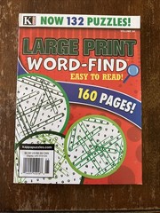 KAPPA Large Print WORD-FINDS Puzzle Volume 84 , 160 Pages Easy To Read