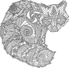 Raccoon and Friends Coloring Book 108 Pages 8.5 x 11 for All Ages