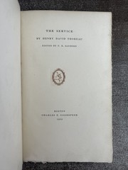 The Service by Henry David Thoreau limited numbered edition 1902