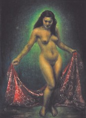LEETEG, BABES, BARS, BEACHES, and BLACK VELVET ART; author signed, nudes,Tahiti