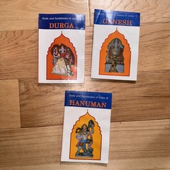 3 Vintage 1996 “Gods & Goddesses of India” Booklets Durga • Ganesh • Hanuma