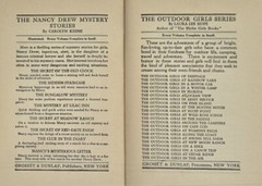 Nancy Drew The HIDDEN STAIRCASE Carolyn Keene 1930 w/ 14 pages of Ads