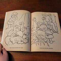 Dinosaurs Are Fun Vintage Coloring Book NEW