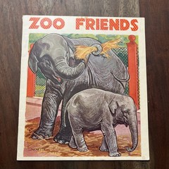 Vintage Linenette Books Animal Friends lot of 4 Sam’l Gabriel Sons & Co. 1941