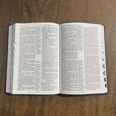 KJV Large Print Reference Bible Indexed – Purple LeatherSoft – large 11 pt font