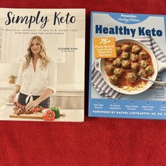 Keto 2 Cookbook Simply Keto 152 pages and Heathy Keto 336 Pages Mint