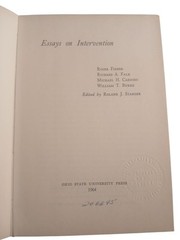 Essays On Intervention By Roger Fisher & Richard A. Falk Hardcover 1964